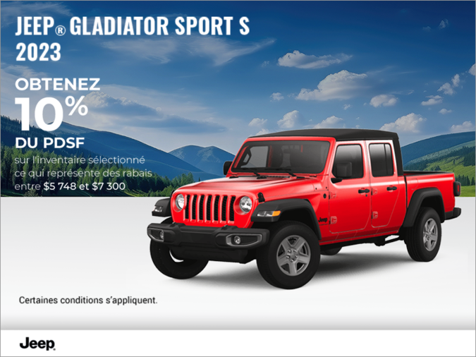 Conduisez un Jeep Gladiator 2023!