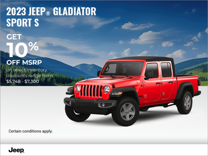 Get the 2023 Jeep Gladiator!