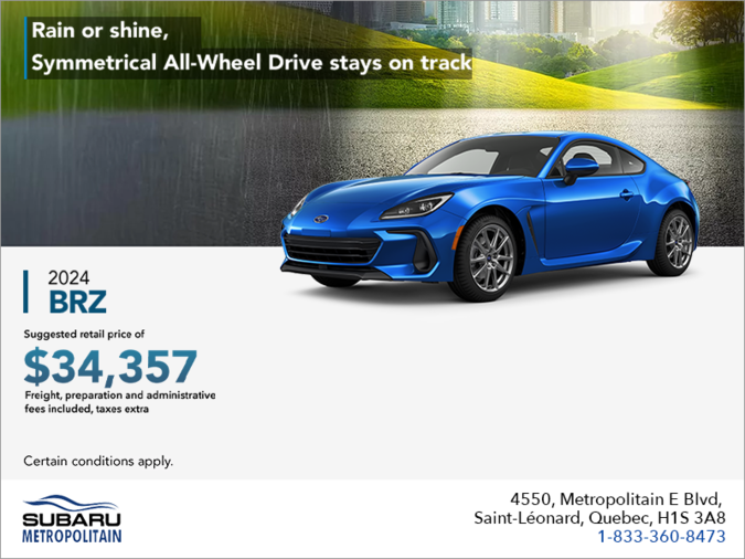 Get the 2024 BRZ today!