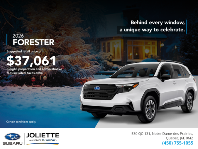 Get the 2026 Forester!