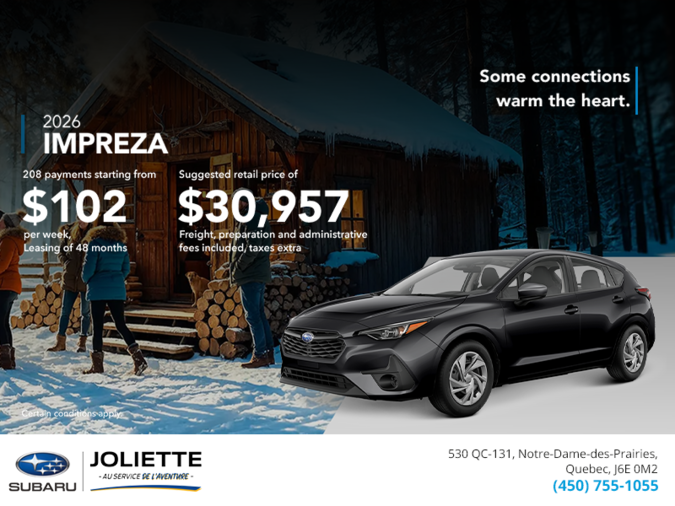Get the 2026 Impreza!