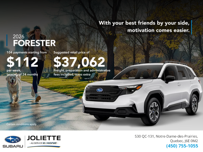 Get the 2026 Forester!