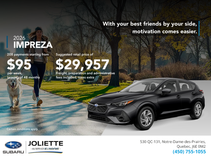 Get the 2026 Impreza!