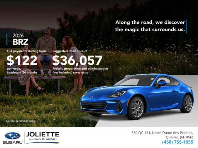 Get the 2026 BRZ today!