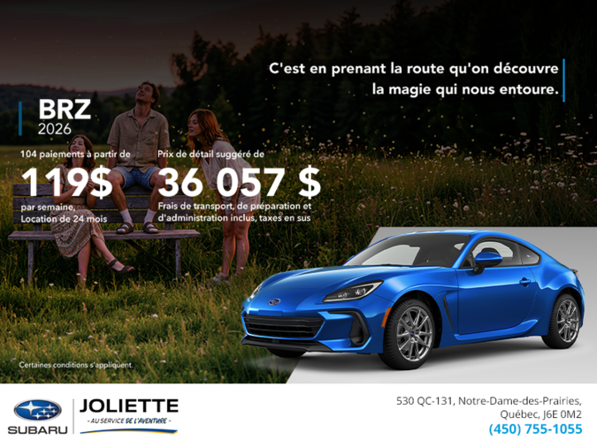 Procurez-vous la BRZ 2026!