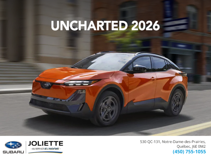 Subaru Uncharted 2026