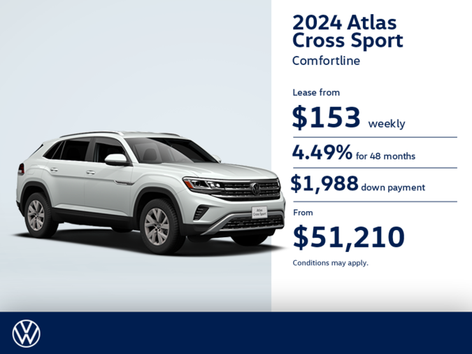 Get the 2024 Volkswagen Atlas Cross Sport