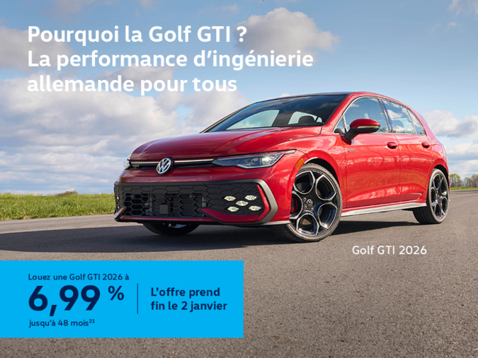 Procurez-vous la Volkswagen Golf Gti 2026
