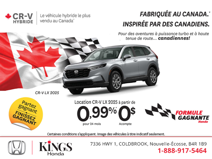 Obtenez le Honda CR-V 2025 !