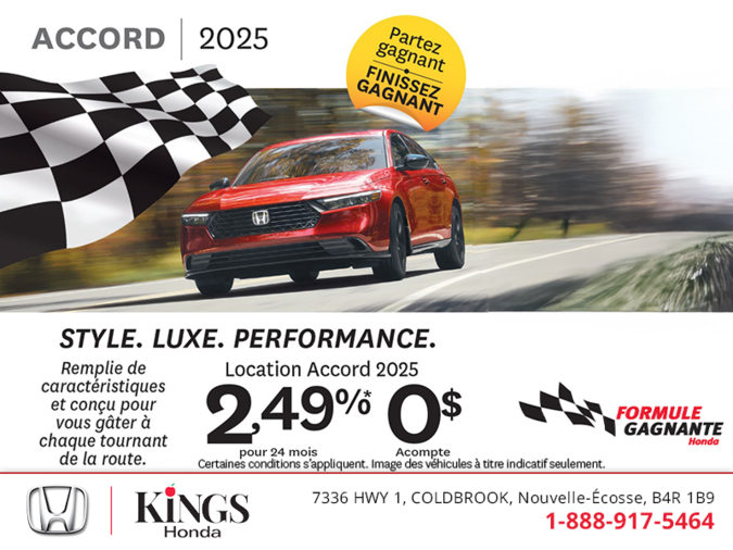 Obtenez le Honda Accord 2025 !