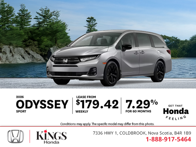 Get the 2026 Honda Odyssey!