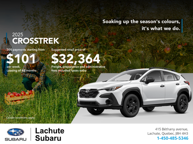 Get the 2025 Crosstrek today!
