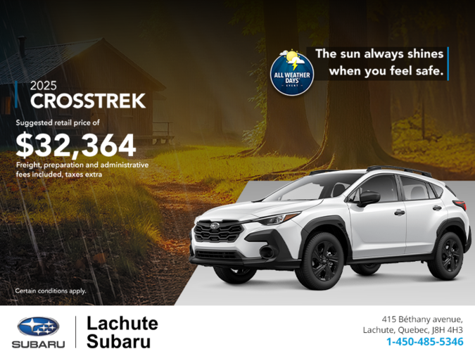 Get the 2025 Crosstrek today!