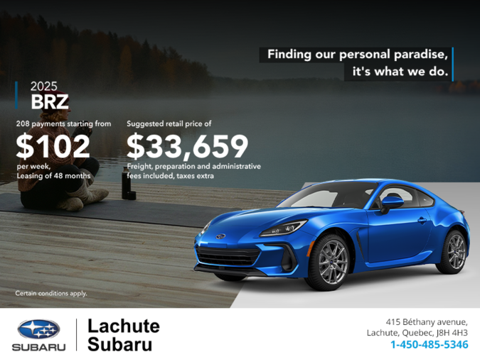 Get the 2025 BRZ today!