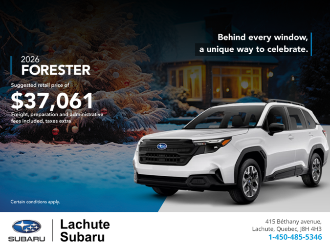 Get the 2026 Forester!