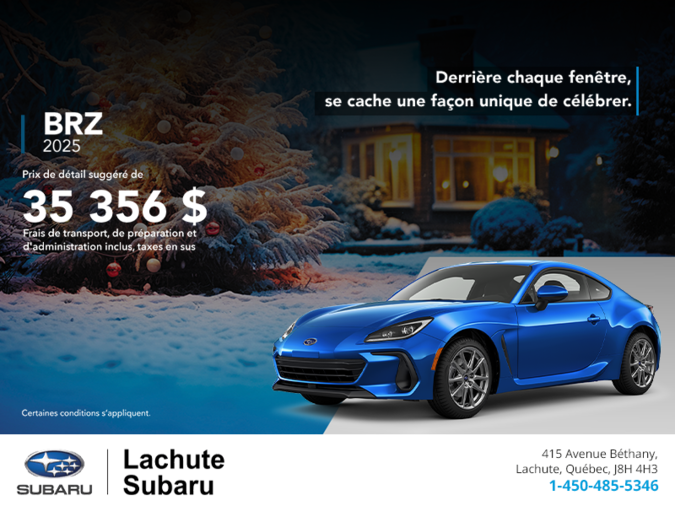 Procurez-vous la BRZ 2025!