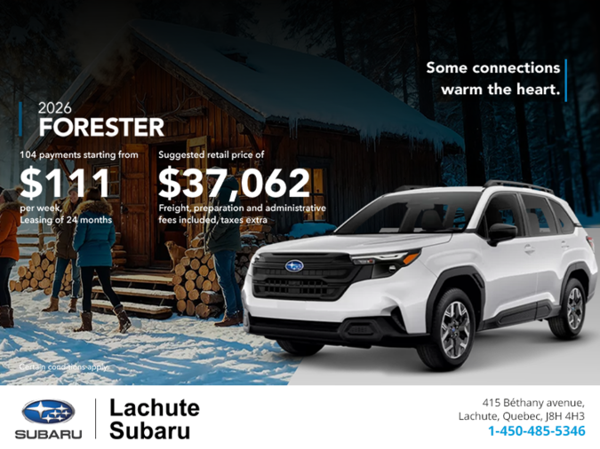 Get the 2026 Forester!