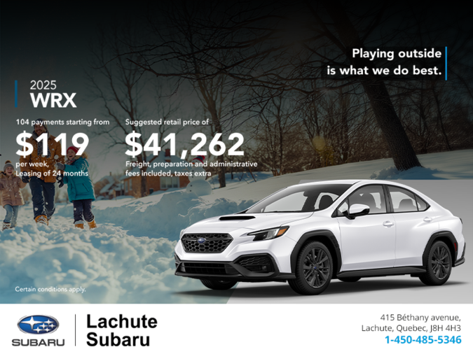 Get the 2026 WRX today!