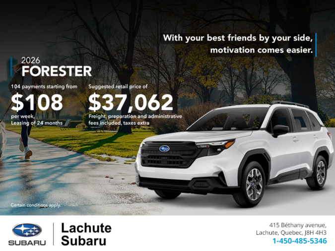Get the 2026 Forester!