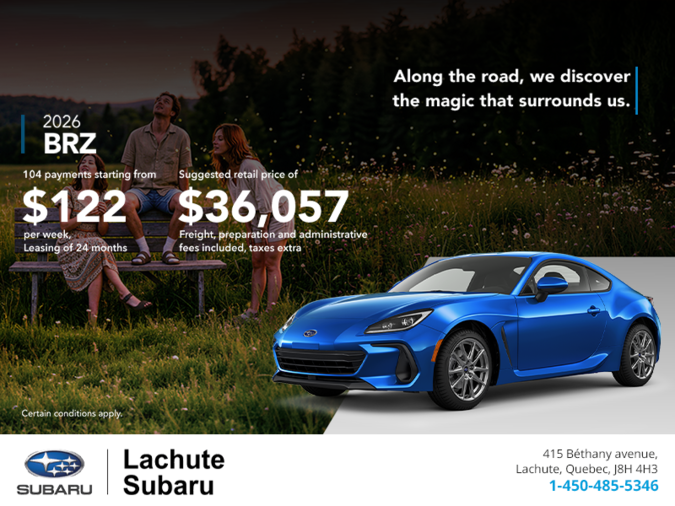 Get the 2026 BRZ today!