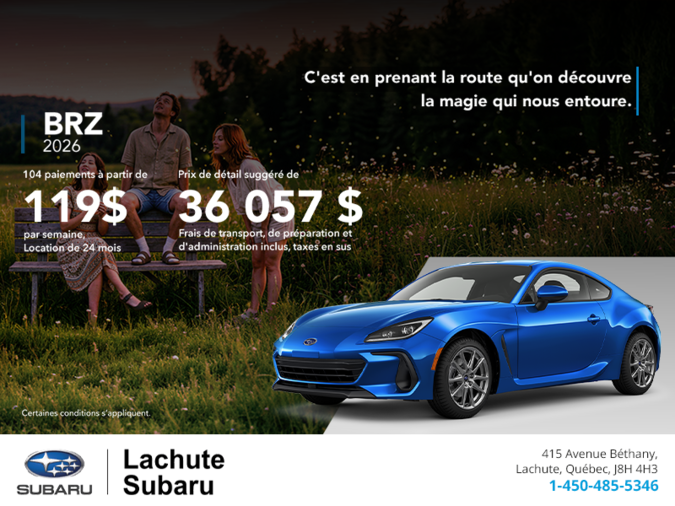 Procurez-vous la BRZ 2026!