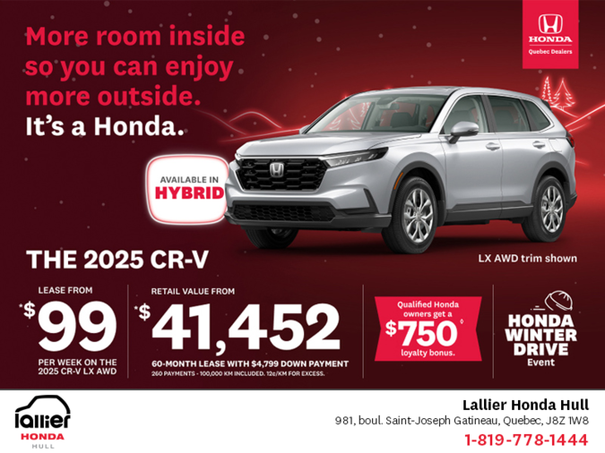 Get the 2025 Honda CR-V!