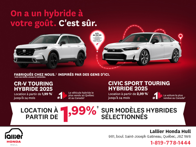 L'événement mensuel Honda !