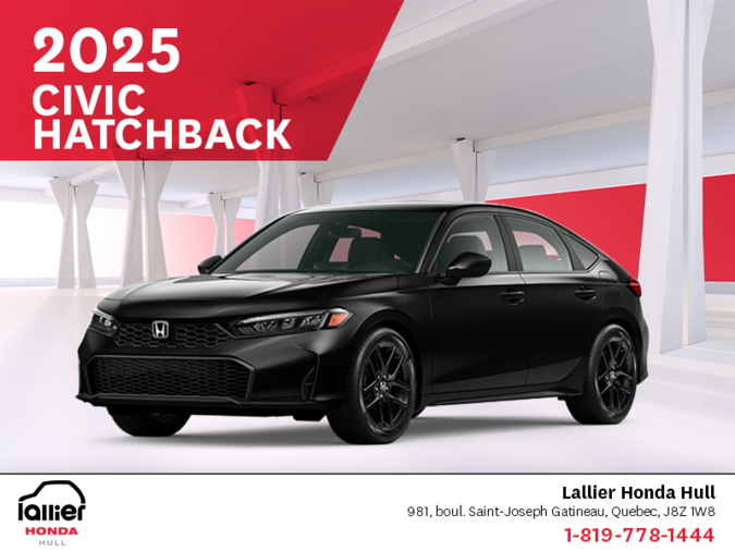 Get the 2025 Honda Civic Hatchback!