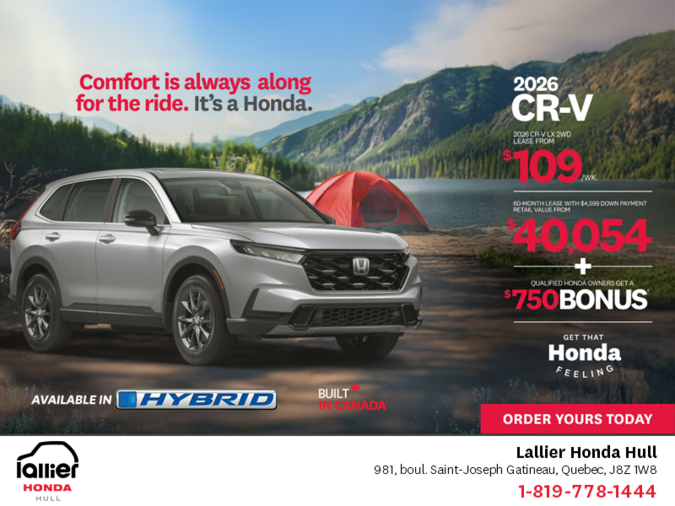 Get the 2026 Honda CR-V!