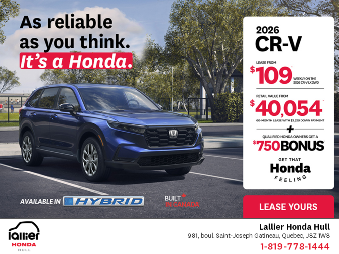 Get the 2026 Honda CR-V!