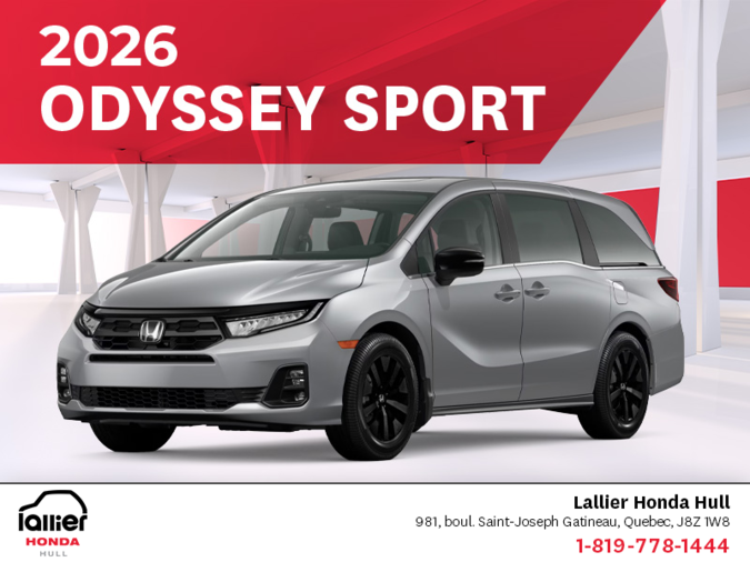 Get the 2026 Honda Odyssey!
