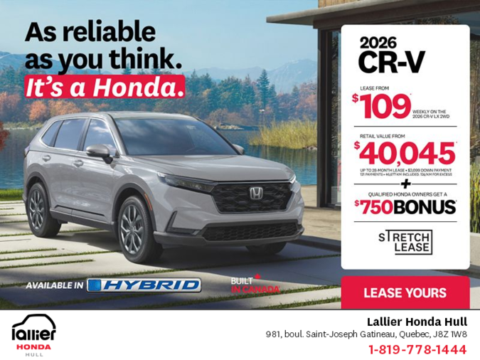 Get the 2026 Honda CR-V!