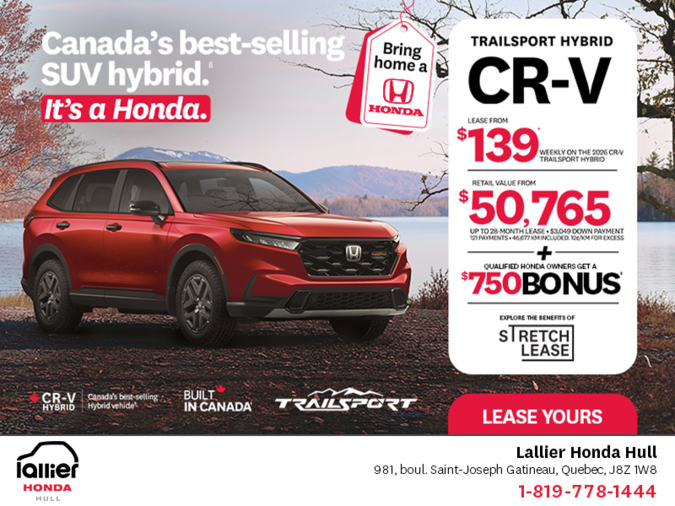 Get the 2026 Honda CR-V Hybrid!
