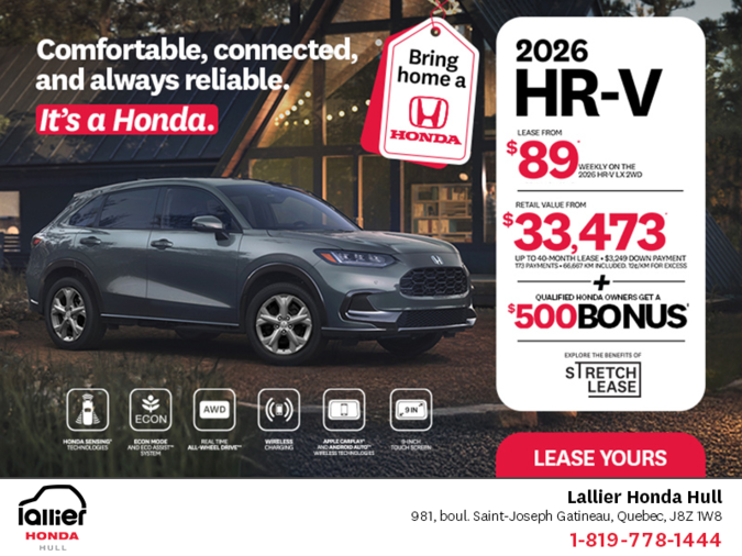 Get the 2026 Honda HR-V!