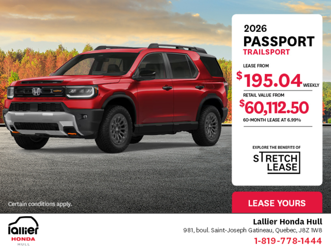 Get the 2026 Honda Passport!