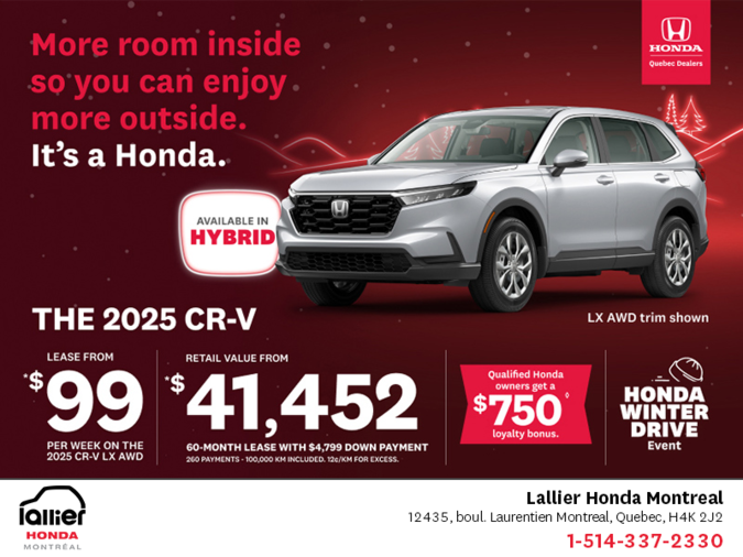 Get the 2025 Honda CR-V!