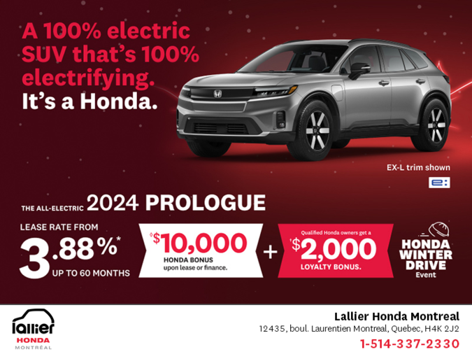 Get the 2024 Honda Prologue!