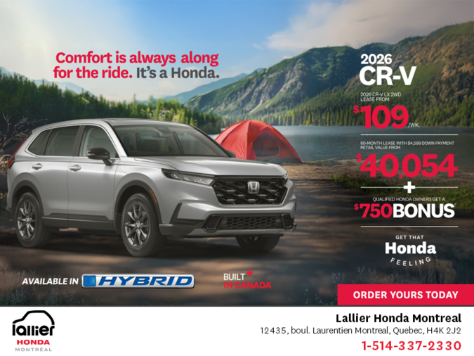 Get the 2026 Honda CR-V!