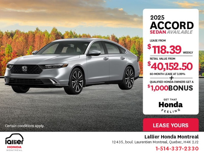 Get the 2025 Honda Accord!