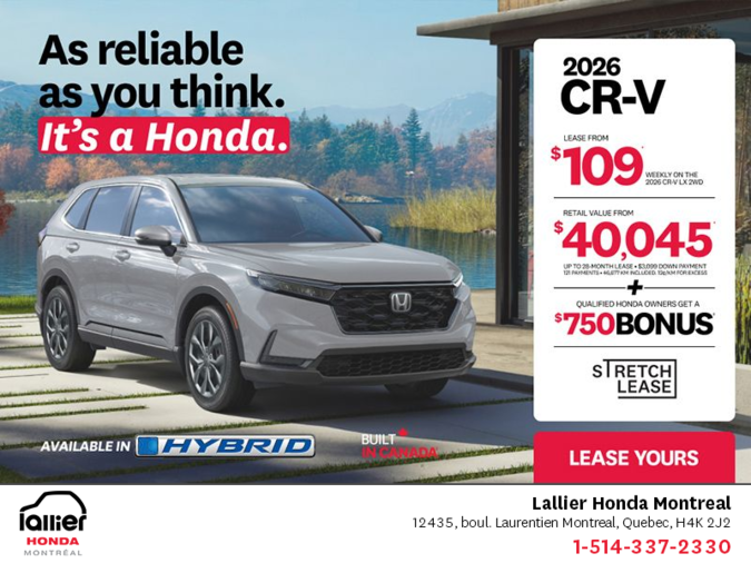 Get the 2026 Honda CR-V!