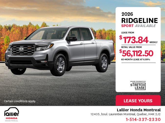 Get the 2025 Honda Ridgeline!