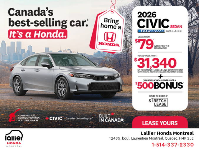 Get the 2026 Honda Civic Sedan!