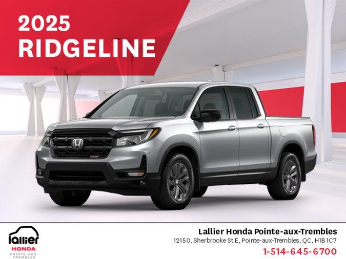 Get the 2025 Honda Ridgeline!