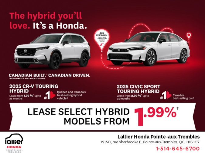 L'événement mensuel Honda !