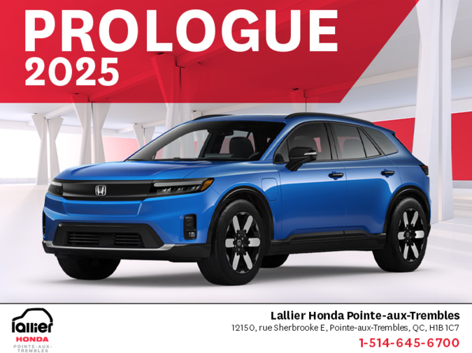 Obtenez le Honda Prologue 2025 !
