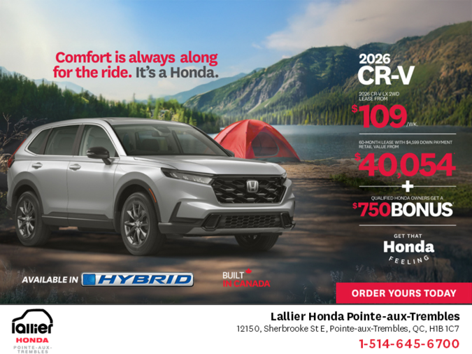 Get the 2026 Honda CR-V!