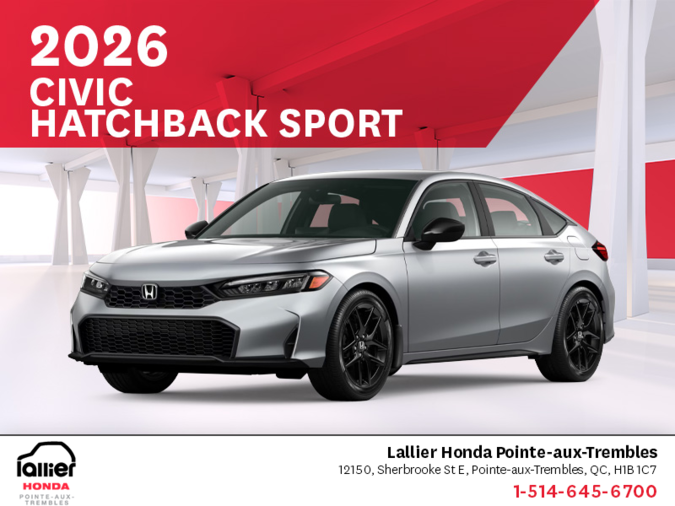 Get the 2026 Honda Civic Hatchback!