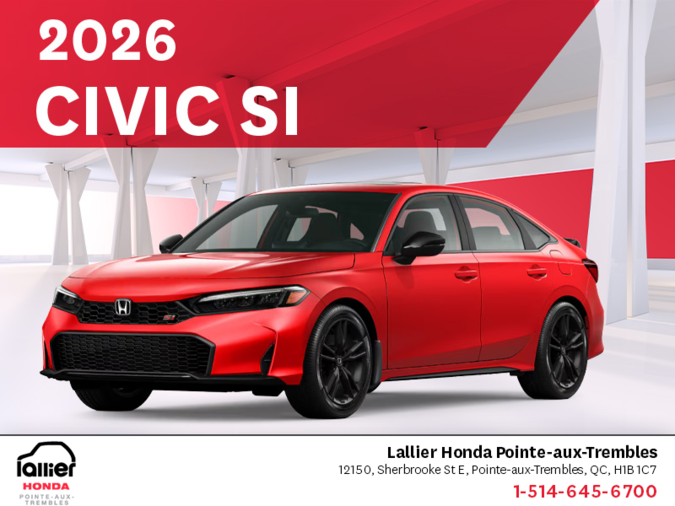 Get the 2026 Honda Civic Si!