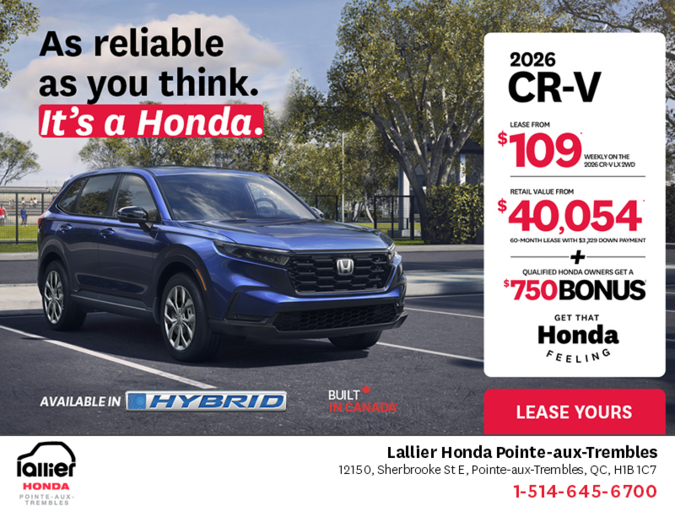 Get the 2026 Honda CR-V!