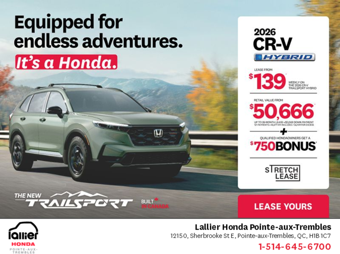 Get the 2026 Honda CR-V Hybrid!